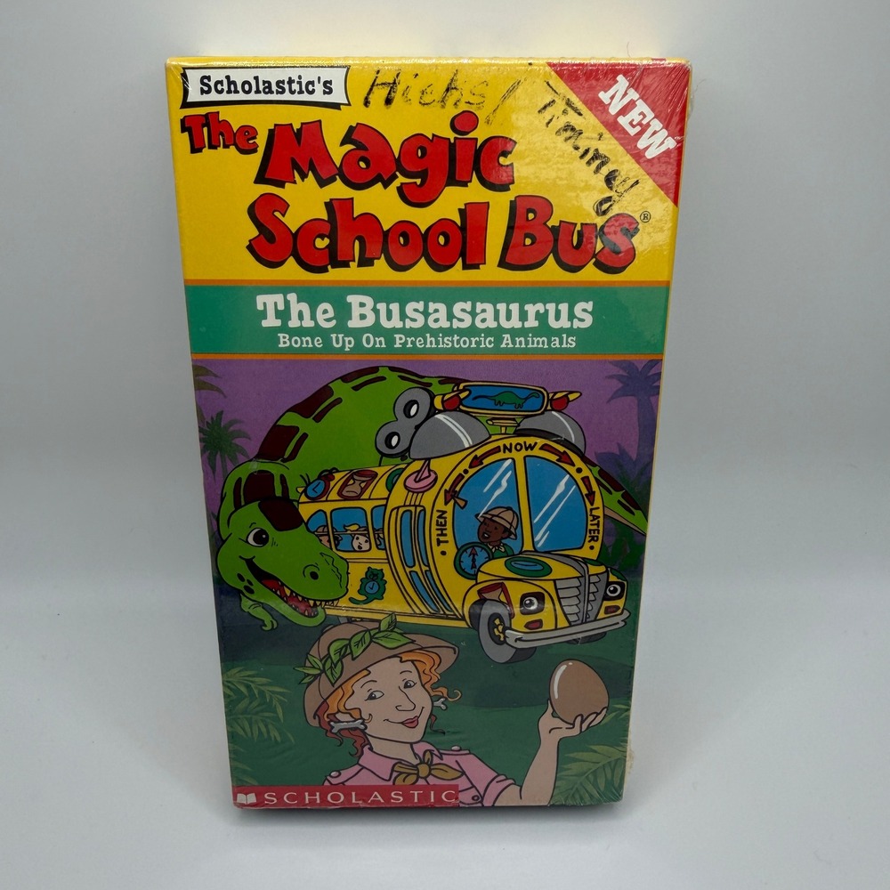 Scholastic The Magic School Bus Busasaurus VHS Dinosaur Educational KidVision